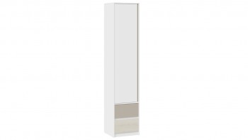 Шкаф для белья комбинированный «Сканди» Дуб Гарден/Белый/Глиняный серый в Мотыгино - motygino.mebel54.com | фото