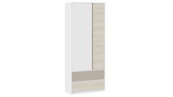 Шкаф для одежды комбинированный «Сканди» Дуб Гарден/Белый/Глиняный серый в Мотыгино - motygino.mebel54.com | фото