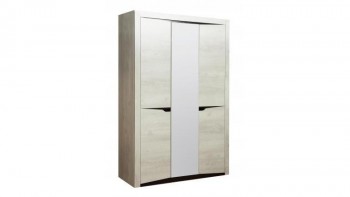 Шкаф для одежды "Лючия" (3-х дв.) (венге / белый) в Мотыгино - motygino.mebel54.com | фото
