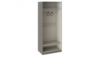 Шкаф для одежды с 1 зеркальной дверью и 1 с ЛКП «Либерти» Хадсон/Фон Серый в Мотыгино - motygino.mebel54.com | фото