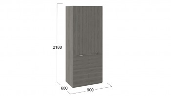 Шкаф для одежды с 2 дверями «Либерти» Хадсон в Мотыгино - motygino.mebel54.com | фото