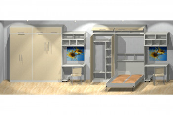Шкаф-кровать детская в Мотыгино - motygino.mebel54.com | фото