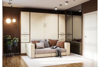 Шкаф-кровать с диваном Злата в Мотыгино - motygino.mebel54.com | фото