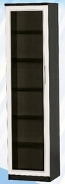 Шкаф средний со стеклодверью ДЛЯ ГОСТИНОЙ ШСС-450 Венге/Дуб выбеленный в Мотыгино - motygino.mebel54.com | фото