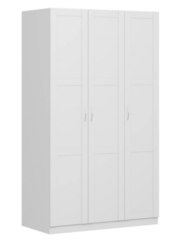 Шкаф трехдверный Пегас сборный белый в Мотыгино - motygino.mebel54.com | фото