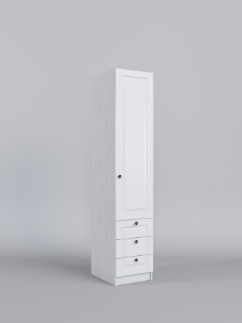 Шкаф угловой (секция с ящиками) Классика (Белый/корпус Выбеленное дерево) в Мотыгино - motygino.mebel54.com | фото