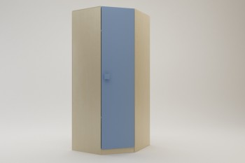 Шкаф угловой (угловая секция) Скай (Синий/корпус Клен) в Мотыгино - motygino.mebel54.com | фото