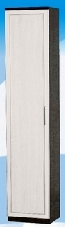 Шкаф высокий ДЛЯ ГОСТИНОЙ ШВ-450 Венге/Дуб выбеленный в Мотыгино - motygino.mebel54.com | фото