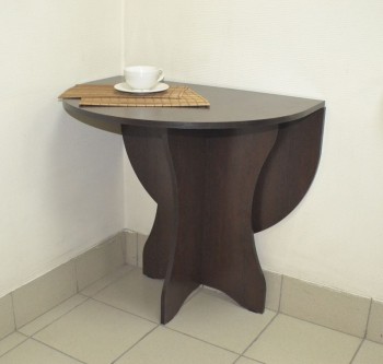 Стол кухонный Компакт (Венге темный) в Мотыгино - motygino.mebel54.com | фото