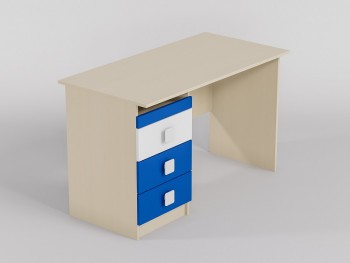 Стол (прямая столешница) Скай люкс (Синий/Белый/корпус Клен) в Мотыгино - motygino.mebel54.com | фото