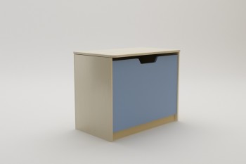 Ящик для игрушек Скай (Синий/корпус Клен) в Мотыгино - motygino.mebel54.com | фото