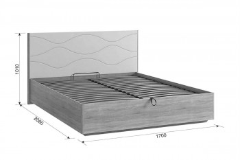 Зара Кровать 1.6 Люкс дуб сонома/белый в Мотыгино - motygino.mebel54.com | фото