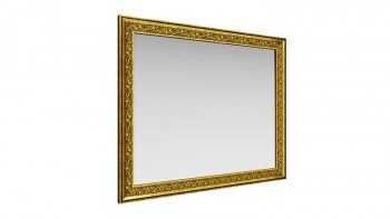 Зеркало навесное "Айрум"/(дуб кальяри / профиль: золото с орнаментом) в Мотыгино - motygino.mebel54.com | фото